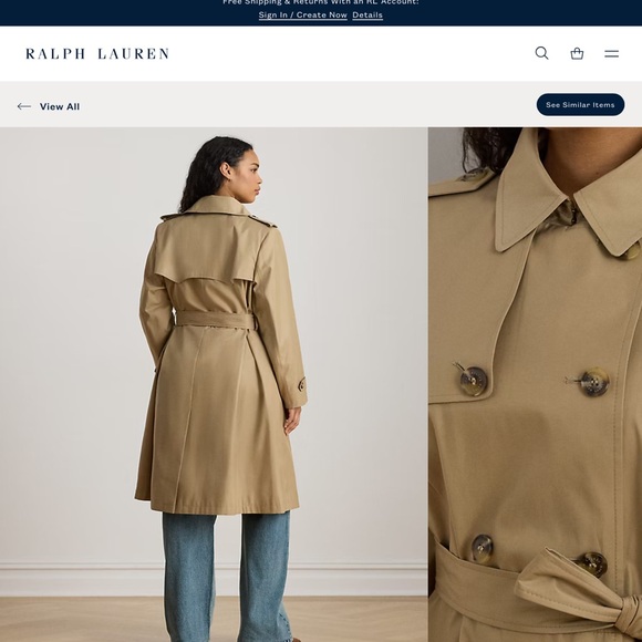 Ralph Lauren Jackets & Blazers - Ralph Lauren Beige Trench Coat